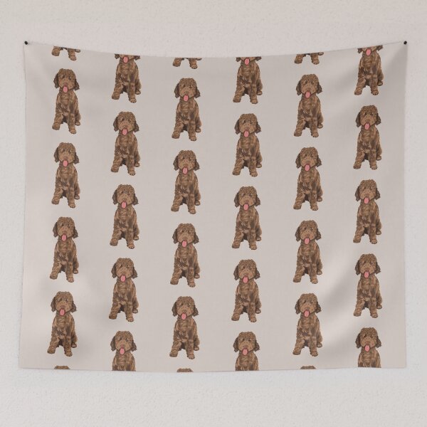 Item preview, Chocolate mini Goldendoodle designed and sold by goldendoodlepup.