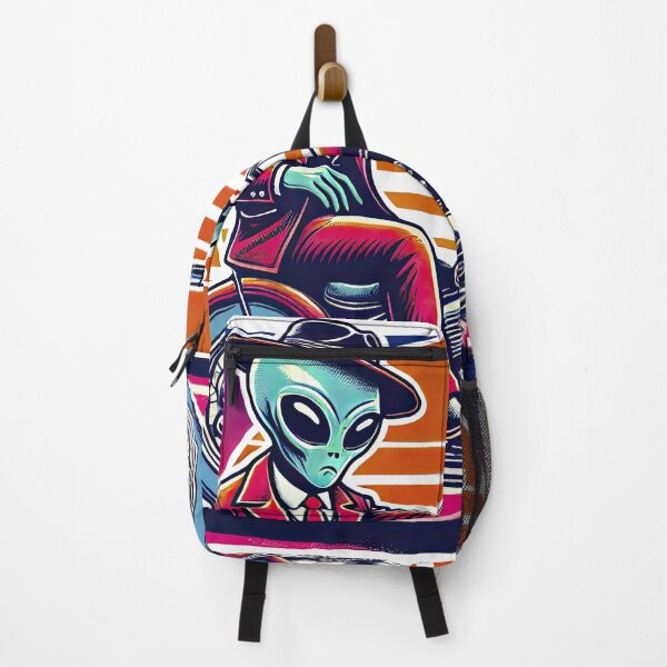 Item preview, Gangster Alien on Motorcycle | Cool Extraterrestrial Biker Art designed and sold by KawaiiCherryPie.
