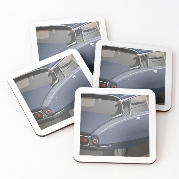 Item preview, Elegant French Classic Retro Car Andre DS ID Flying Saucer Déesse Goddess - Grainy Grey Blue designed and sold by Steve Kidd Art.
