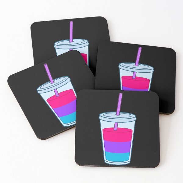 Item preview, Plastic Coffee Cup with Straw Androgyne Flag designed and sold by AroAxel.