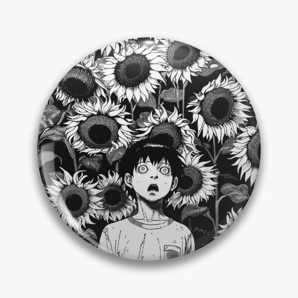 Item preview, Devoured by the Sun – black and white horror manga anime boy designed and sold by ForsakenFrames.