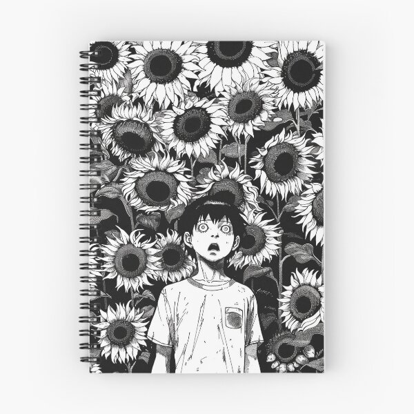 Item preview, Devoured by the Sun – black and white horror manga anime boy designed and sold by ForsakenFrames.