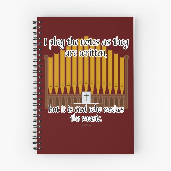 Item preview, I play the notes as they are written JS Bach quote designed and sold by The Liturgical Duckling.