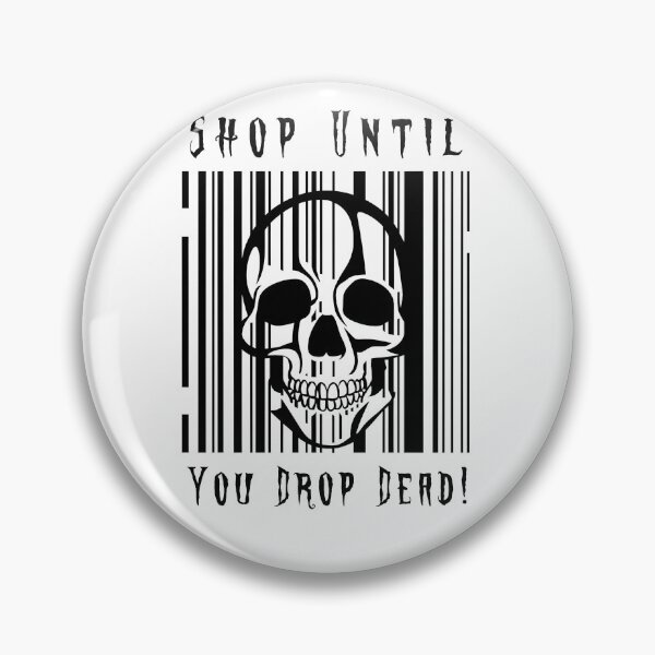 Item preview, halloween design for shop assistants, retail workers, shopers, shopaholic, shopping addict halloween deco, designed and sold by EwaVerse.