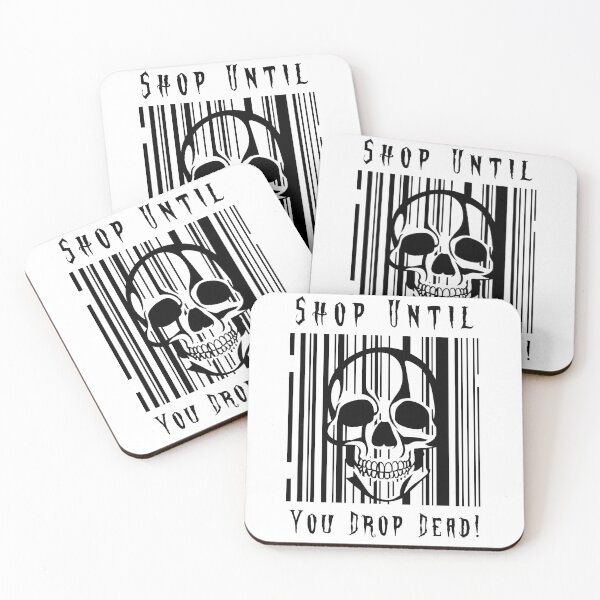 Item preview, halloween design for shop assistants, retail workers, shopers, shopaholic, shopping addict halloween deco, designed and sold by EwaVerse.