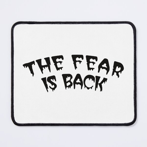 Item preview, The Fear Is Back Spooky Halloween Slasher Warning Sign designed and sold by TheRainFamily.