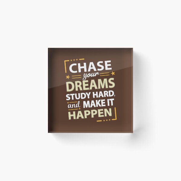 Item preview, DreamChaser: Study Hard, Make It Happen designed and sold by UpliftSoul.