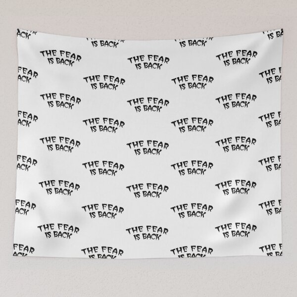 Item preview, The Fear Is Back Spooky Halloween Slasher Warning Sign designed and sold by TheRainFamily.