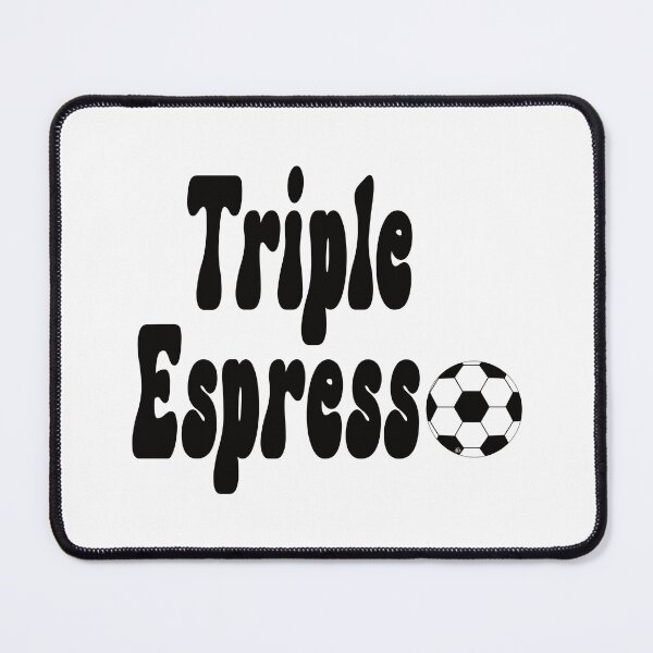 Item preview, Triple Espresso Soccer Shirt, DAM Creative, designed and sold by DAM Creative ⭐⭐⭐⭐⭐.
