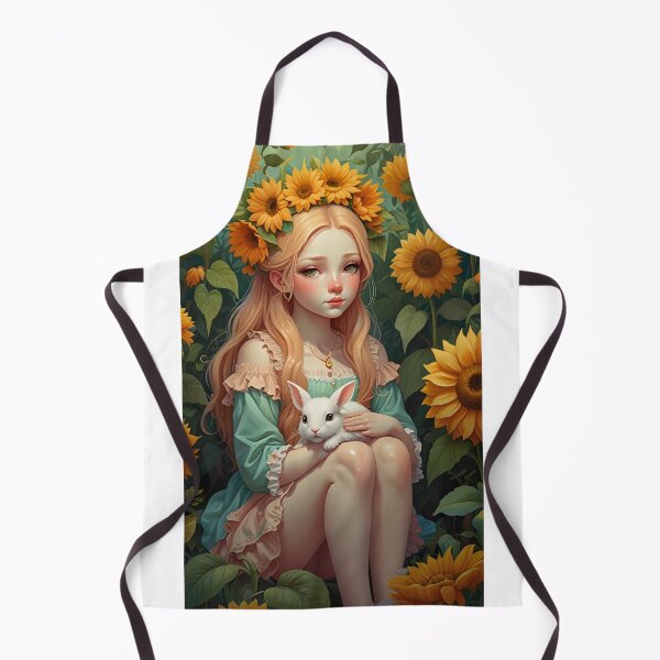 Item preview, Beautiful girl with sunflowers designed and sold by DAYMONDAY1976.