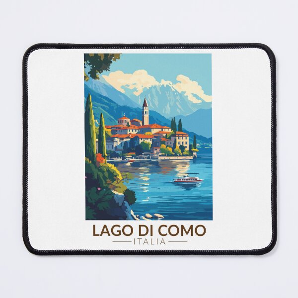 Item preview, Lago di Como Italia Lombardia Travel Art Vintage designed and sold by KrisSidDesigns.