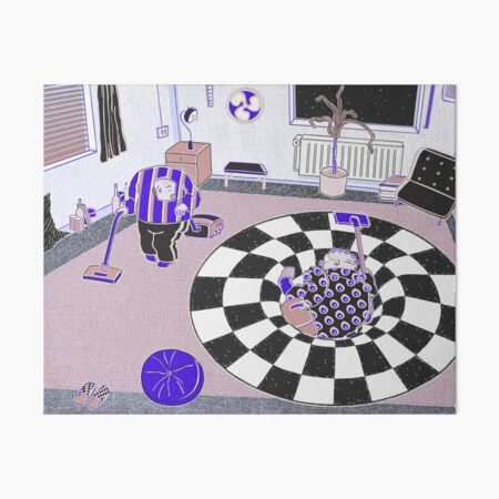 Item preview, Intruder from the wormhole carpet designed and sold by bob schroeder Krims & Krams.