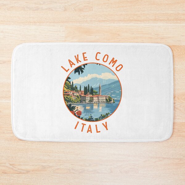 Item preview, Lake Como Italy Retro Distressed Circle designed and sold by KrisSidDesigns.