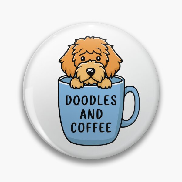 Item preview, Doodles And Coffee! Cute Golden Doodles designed and sold by PMCreative.