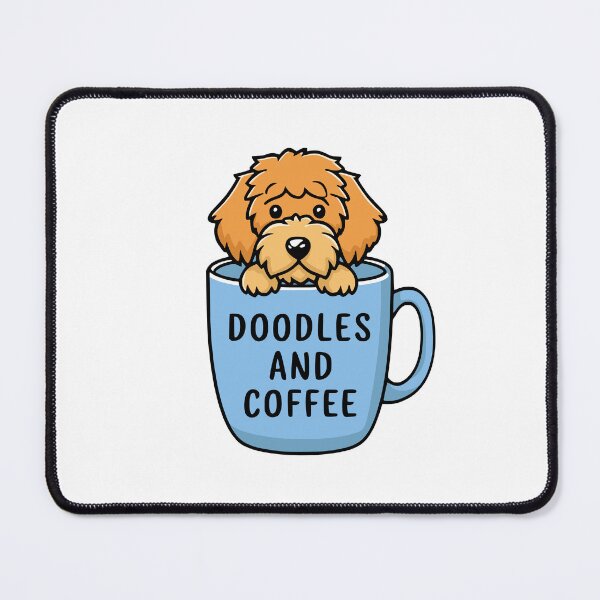Item preview, Doodles And Coffee! Cute Golden Doodles designed and sold by PMCreative.