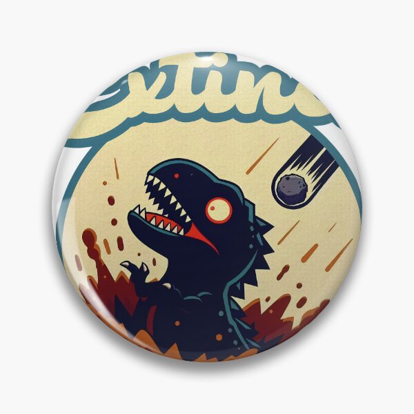 Item preview, Funny Dinosaur in Apocalypse with Meteor Showers – "EXTINCT" Design designed and sold by GALUMARKET.