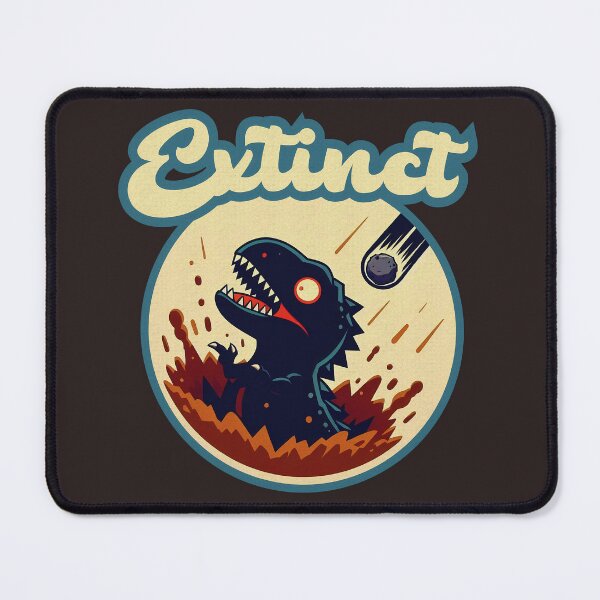 Item preview, Funny Dinosaur in Apocalypse with Meteor Showers – "EXTINCT" Design designed and sold by GALUMARKET.