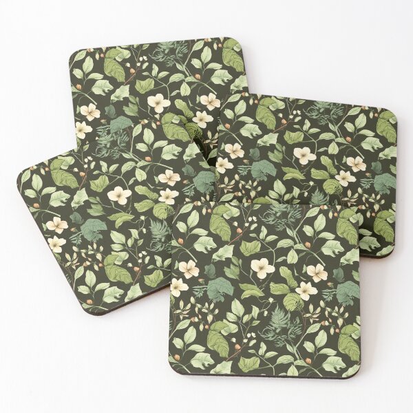 Item preview, Nature's Embrace: Seamless Organic Pattern with Leaves, Flowers, and Vines designed and sold by susshop214.