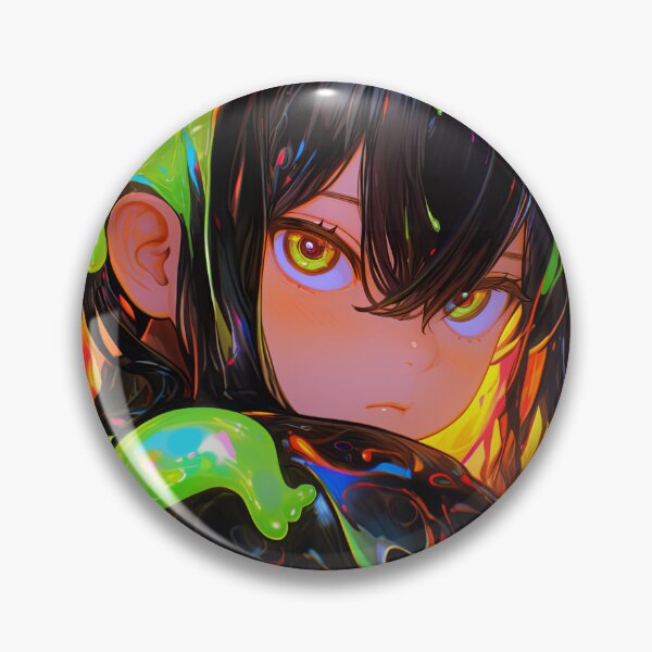 Item preview, Neon Liquid Slime Anime Girl designed and sold by bubblegoth.