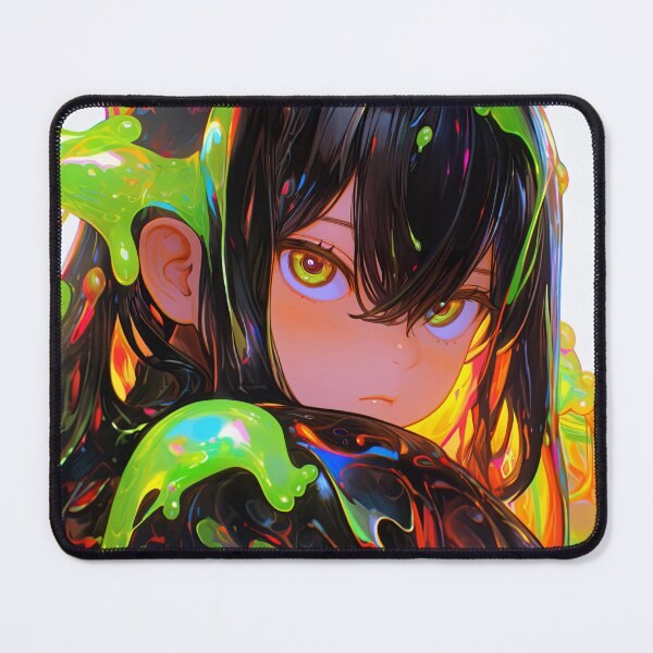 Item preview, Neon Liquid Slime Anime Girl designed and sold by bubblegoth.