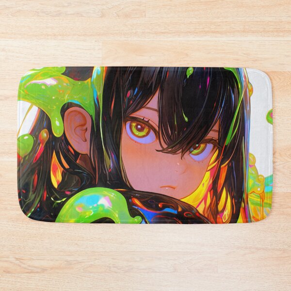 Item preview, Neon Liquid Slime Anime Girl designed and sold by bubblegoth.