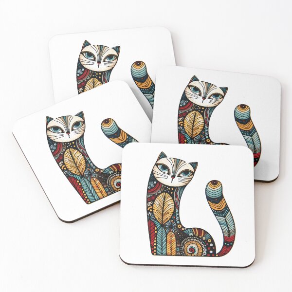 Item preview, Patterned cat designed and sold by NadyaMichaels.