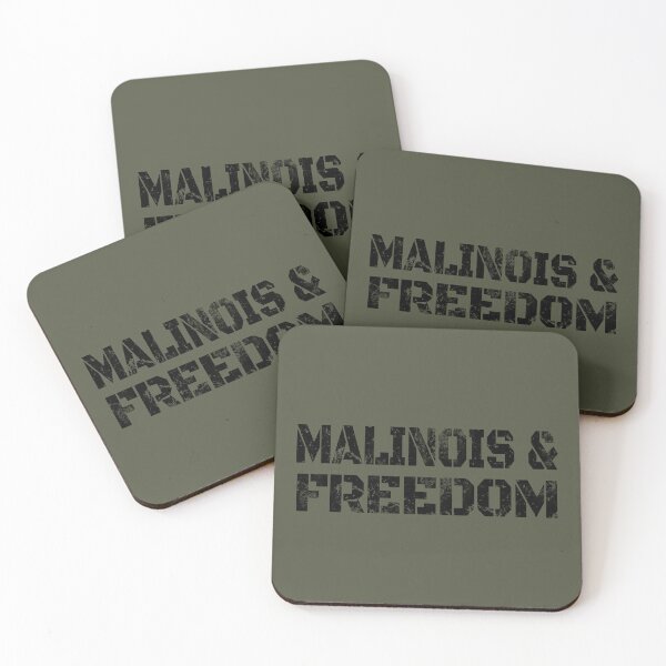 Item preview, Belgian Malinois and Freedom USA Military Gift designed and sold by Guarddogdrive.