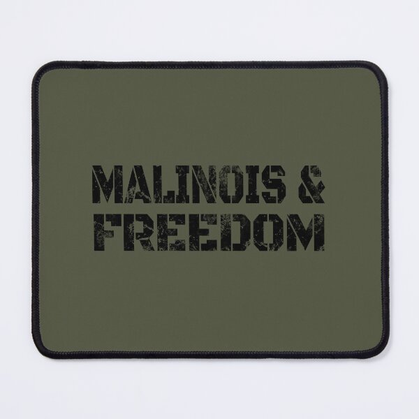 Item preview, Belgian Malinois and Freedom USA Military Gift designed and sold by Guarddogdrive.