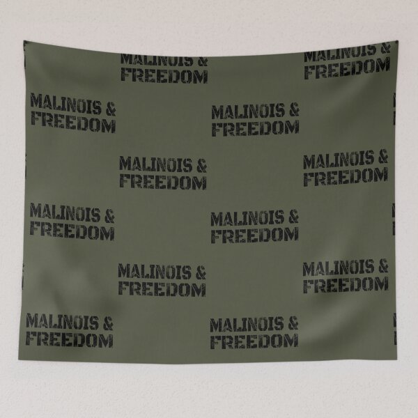 Item preview, Belgian Malinois and Freedom USA Military Gift designed and sold by Guarddogdrive.