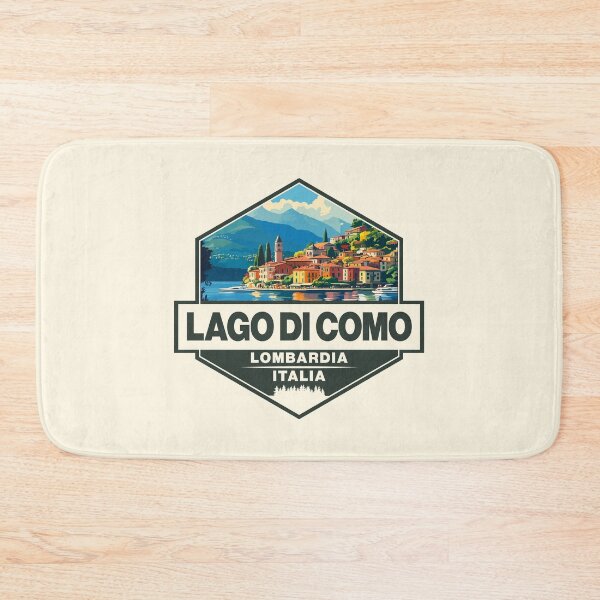Item preview, Lago di Como Italia Travel Art Emblem designed and sold by KrisSidDesigns.