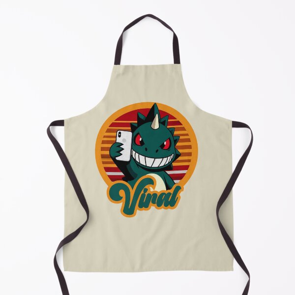 Item preview, Retro Dinosaur Taking a Selfie with "VIRAL" Caption – Fun and Quirky Design designed and sold by GALUMARKET.