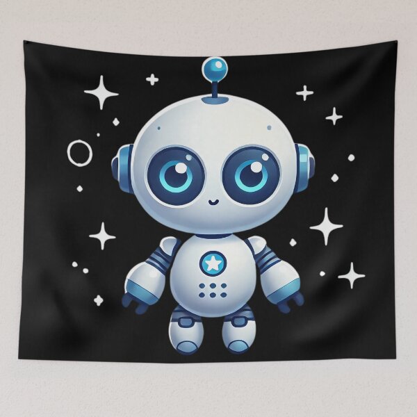 Item preview, Smiling Robotic Companion designed and sold by TeslaSt0re.