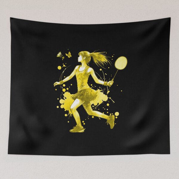 Item preview, Badminton Player with Shuttlecock Smash Hand designed and sold by Shirt-Expert.