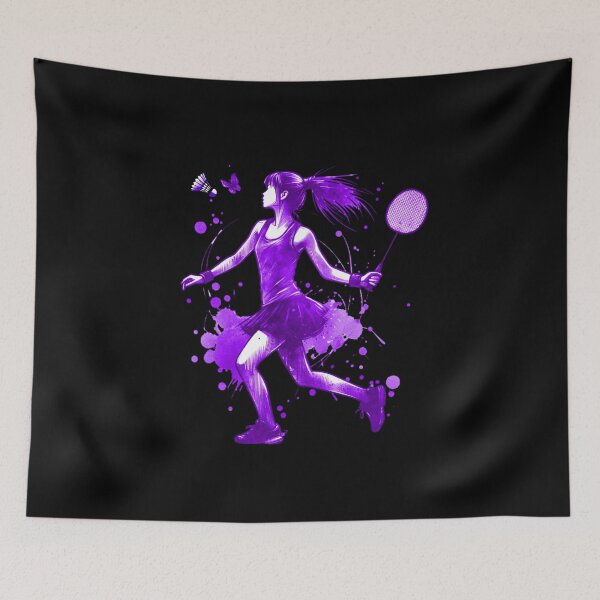 Item preview, Badminton Player with Shuttlecock Smash Hand designed and sold by Shirt-Expert.