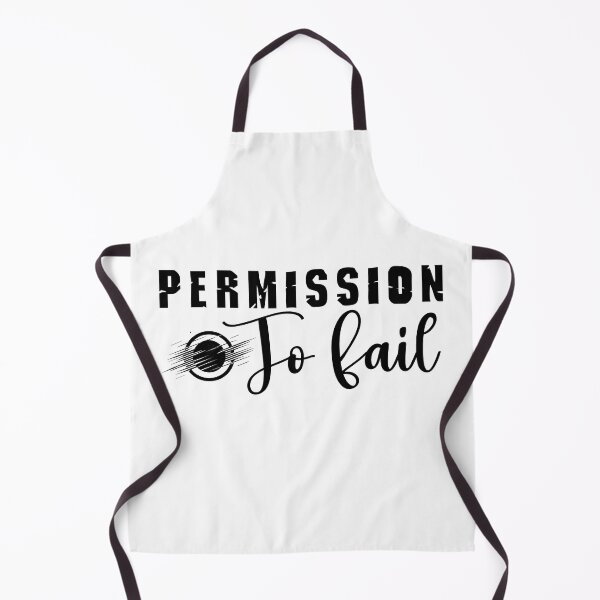 Item preview, Permission to Fail Motivational Quote Design designed and sold by ObjCrea123.