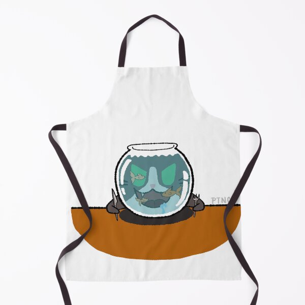 Item preview, Pudge looking through fish bowl designed and sold by PudgeTheCat.