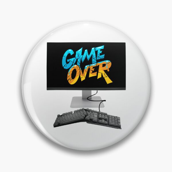 Item preview, Game Over: Gamer Frustration and Broken Keyboard designed and sold by tuschollos.
