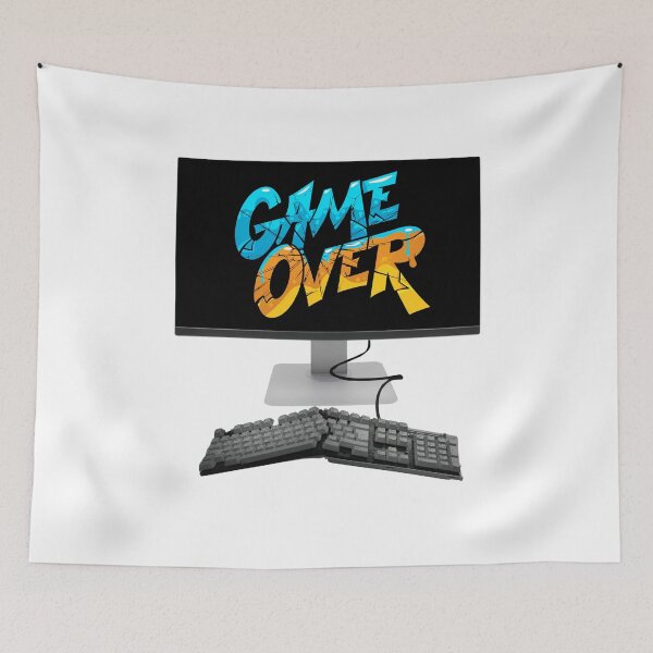 Item preview, Game Over: Gamer Frustration and Broken Keyboard designed and sold by tuschollos.