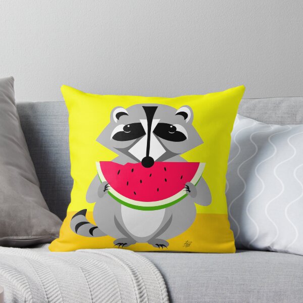 Item preview, Abstract Raccoon Eating Watermelon designed and sold by studioart.