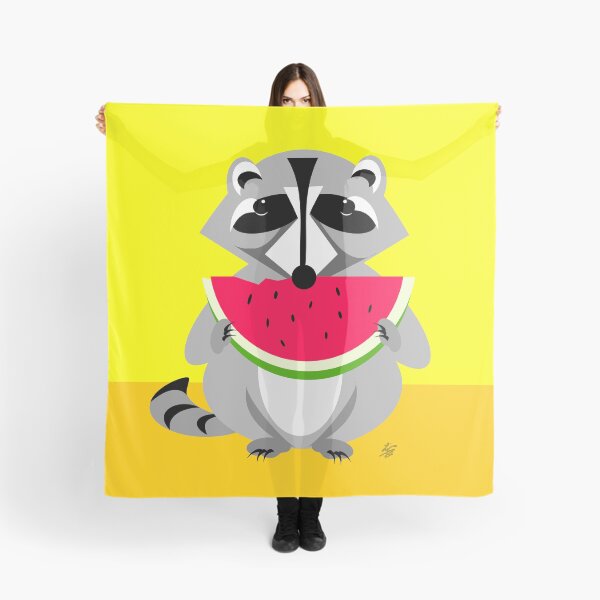 Item preview, Abstract Raccoon Eating Watermelon designed and sold by studioart.