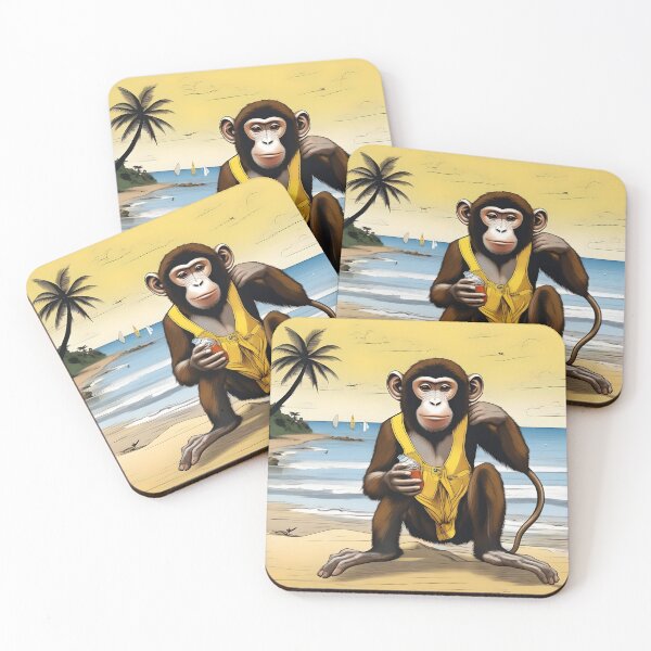 Item preview, The Relaxed Monkey designed and sold by Pandanime.