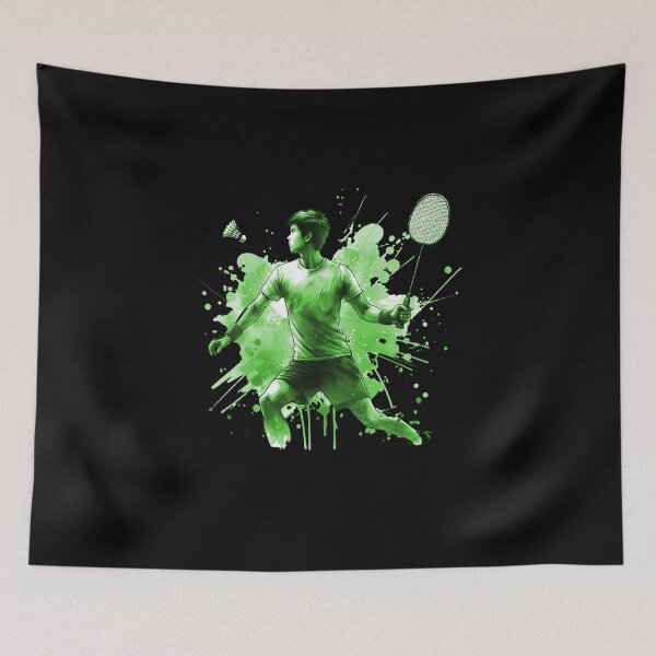 Item preview, Badminton Player with Shuttlecock Smash Hand designed and sold by Shirt-Expert.