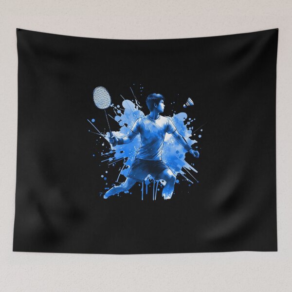 Item preview, Badminton Player with Shuttlecock Smash Hand designed and sold by Shirt-Expert.