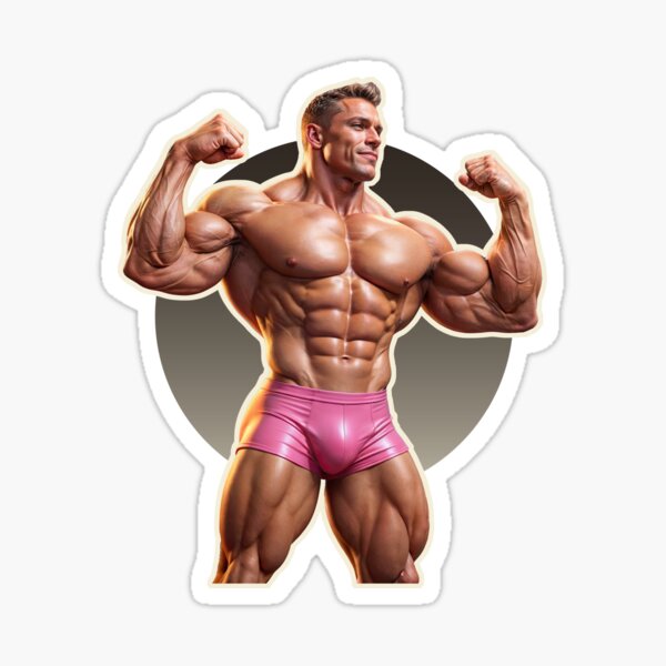 Artikel-Vorschau von Neue Serie: Bodybuilder Sticker #18, designt und verkauft von ForeverPrintsOK.