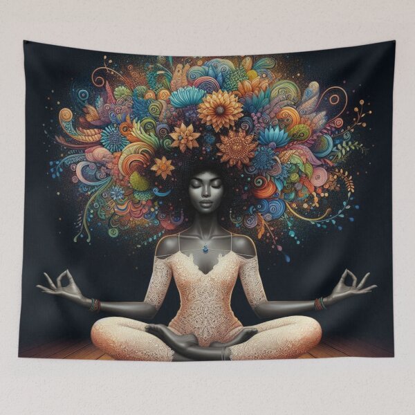 Item preview, African Yogi in Technicolor designed and sold by desAIgns by Rosa.