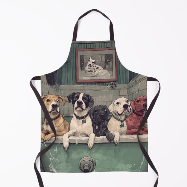 Item preview, Dogs in the Bathroom designed and sold by patternshoprad.