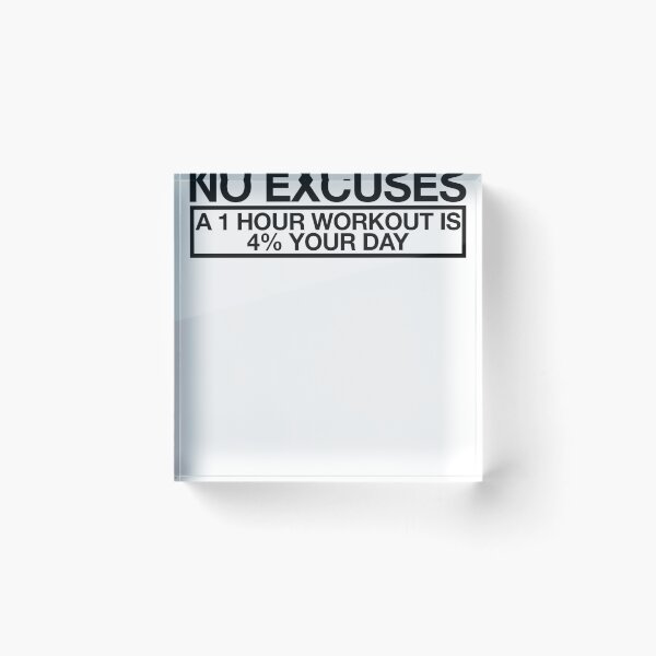 Item preview, No Excuses Workout ~ Exercise Fitness Runner designed and sold by StrangeStreet.