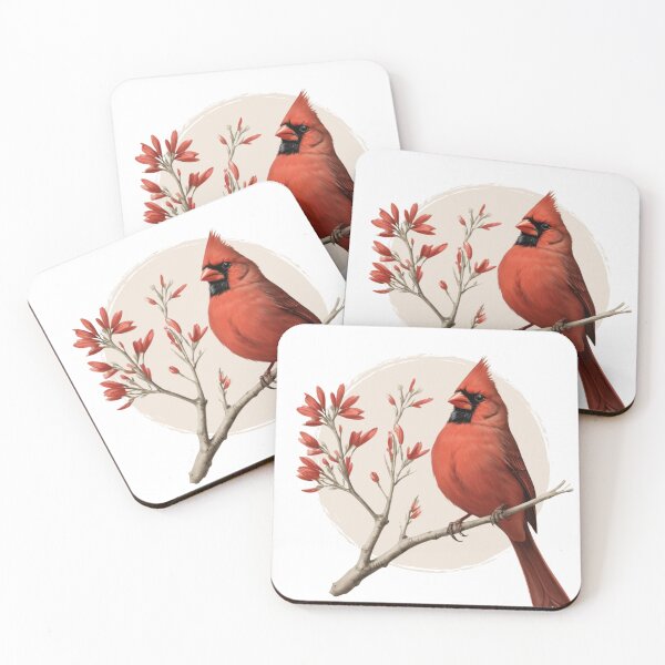 Item preview, Red Cardinal, Northern Cardinal, Cardinalis cardinalis, colorful birds, Cardinal lover designed and sold by lagunaklein.