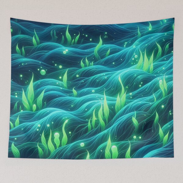 Item preview, Bioluminescent Underwater Algae Texture designed and sold by Rui Fernandes.