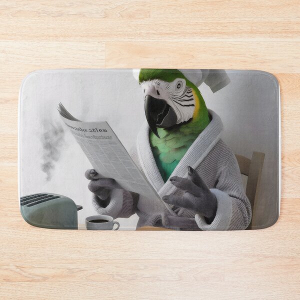 Item preview, A parrot in the morning. designed and sold by MyHappyArtShop.